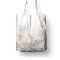 Polynesian Tribal Plumeria Lotu Tamaiti Tote Bag Pastel Nude LT9 - Polynesian Pride