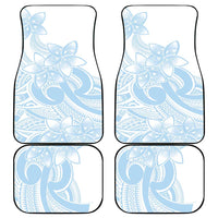 Polynesian Tribal Plumeria Lotu Tamaiti Car Mats Pastel Sky Blue LT9 - Polynesian Pride