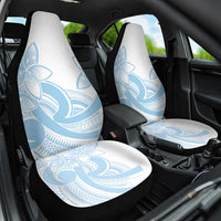 Polynesian Tribal Plumeria Lotu Tamaiti Car Seat Cover Pastel Sky Blue - Polynesian Pride