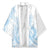 Polynesian Tribal Plumeria Lotu Tamaiti Kimono Pastel Sky Blue - Polynesian Pride