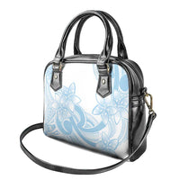 Polynesian Tribal Plumeria Lotu Tamaiti Shoulder Handbag Pastel Sky Blue - Polynesian Pride