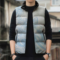 Polynesian Tribal Plumeria Lotu Tamaiti Sleeveless Puffer Jacket Pastel Sky Blue LT9 - Polynesian Pride