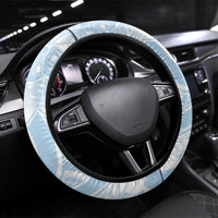 Polynesian Tribal Plumeria Lotu Tamaiti Steering Wheel Cover Pastel Sky Blue LT9 Universal Fit Blue - Polynesian Pride