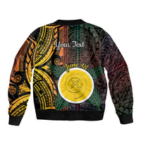 Personalised Shefa Day Bomber Jacket Happy June 18 Vanuatu Province LT14 - Polynesian Pride