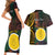 Personalised Shefa Day Couples Matching Short Sleeve Bodycon Dress and Hawaiian Shirt Happy June 18 Vanuatu Province