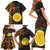 Personalised Shefa Day Family Matching Short Sleeve Bodycon Dress and Hawaiian Shirt Happy June 18 Vanuatu Province