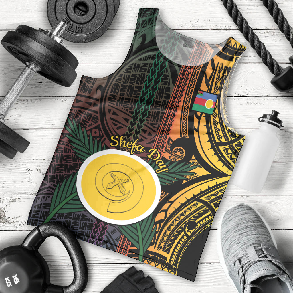 Personalised Shefa Day Men Tank Top Happy June 18 Vanuatu Province LT14 - Polynesian Pride