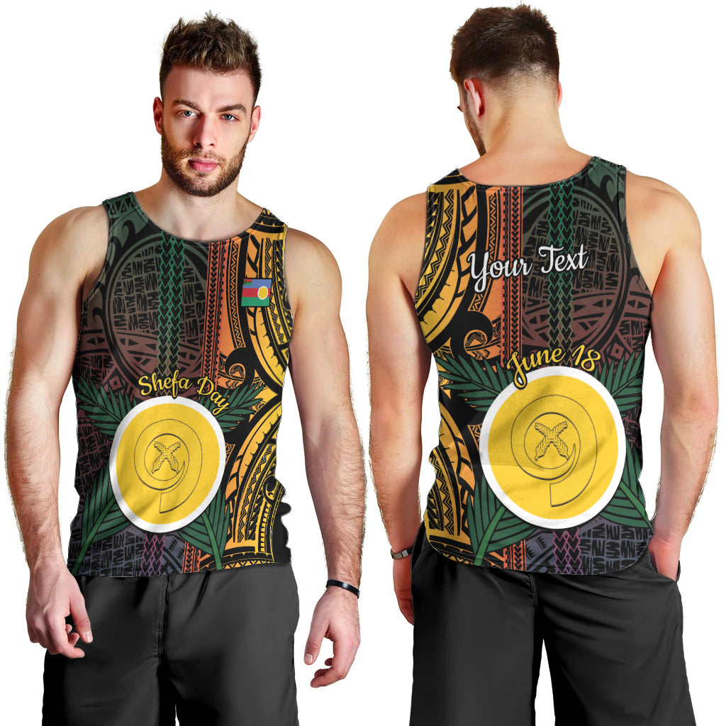 Personalised Shefa Day Men Tank Top Happy June 18 Vanuatu Province LT14 - Polynesian Pride