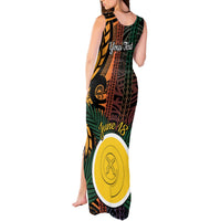 Personalised Shefa Day Tank Maxi Dress Happy June 18 Vanuatu Province LT14 - Polynesian Pride