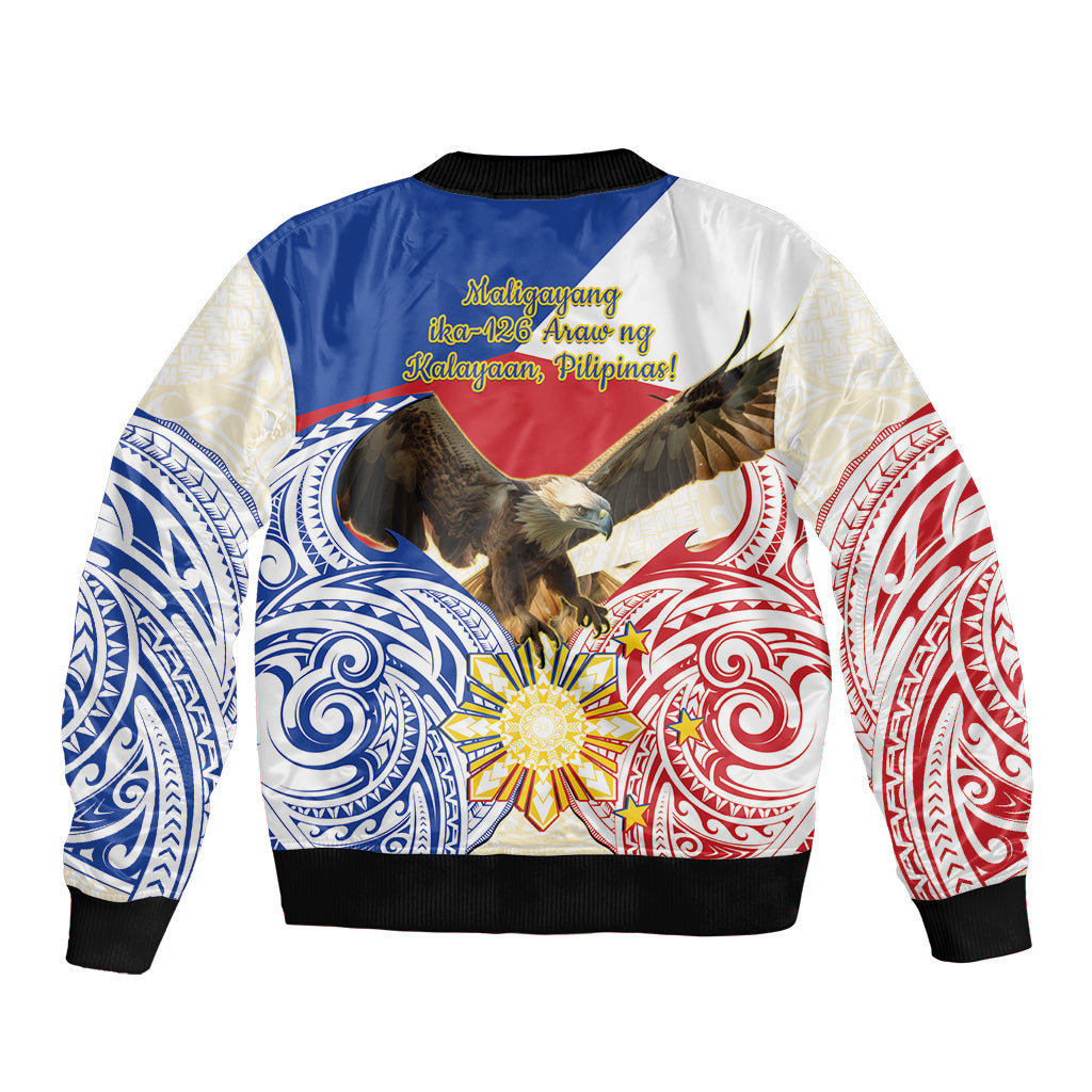 Philippines Independence Day Bomber Jacket Pilipinas Eagle 126th Anniversary LT14 - Polynesian Pride