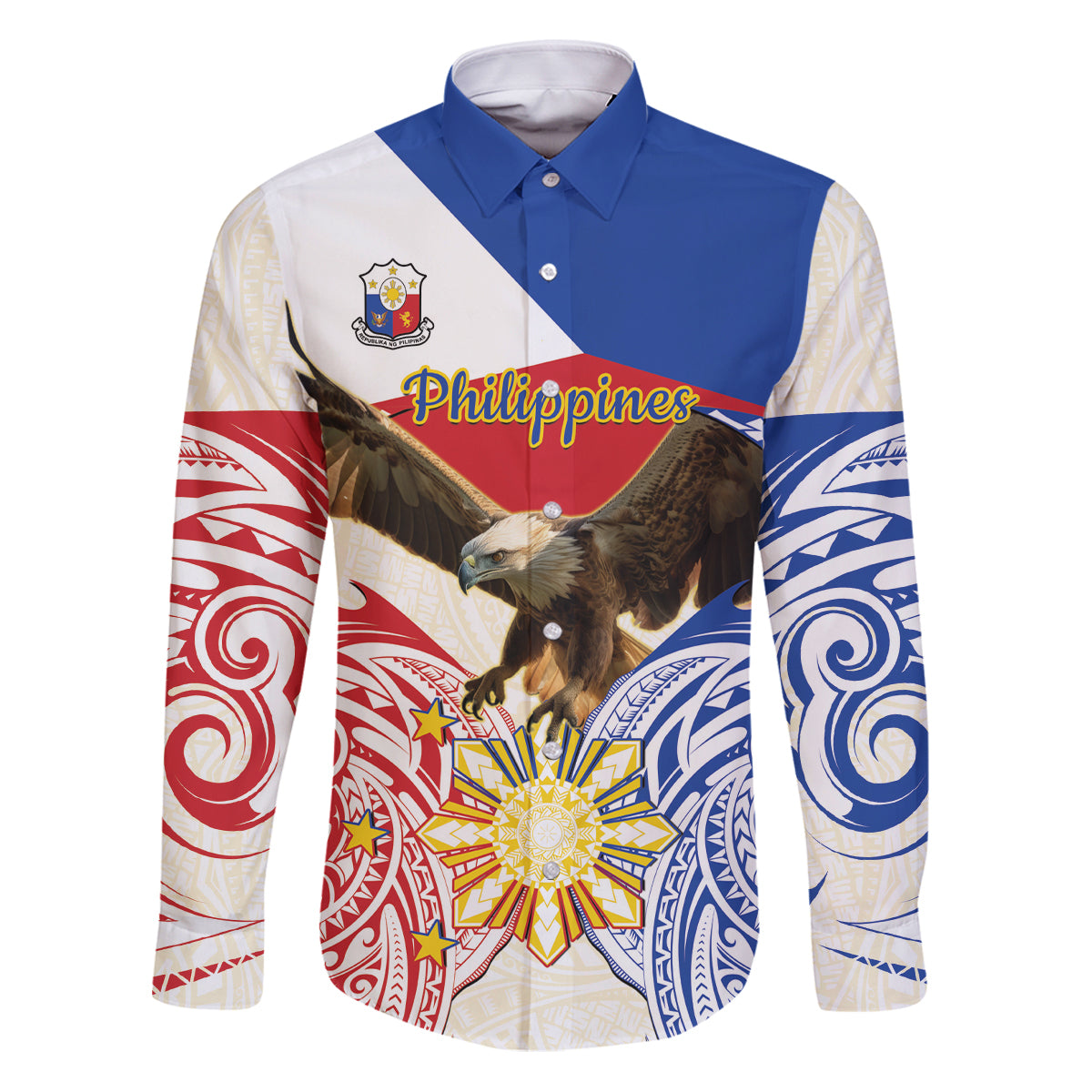Philippines Independence Day Family Matching Puletasi and Hawaiian Shirt Pilipinas Eagle 126th Anniversary