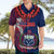 Polynesian Pride Samoa Hawaiian Shirt Ula Fala Mix Samoan Tribal Blue Version LT14 - Polynesian Pride