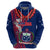 Polynesian Pride Samoa Hoodie Ula Fala Mix Samoan Tribal Blue Version LT14 - Polynesian Pride