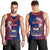 Polynesian Pride Samoa Men Tank Top Ula Fala Mix Samoan Tribal Blue Version LT14 - Polynesian Pride