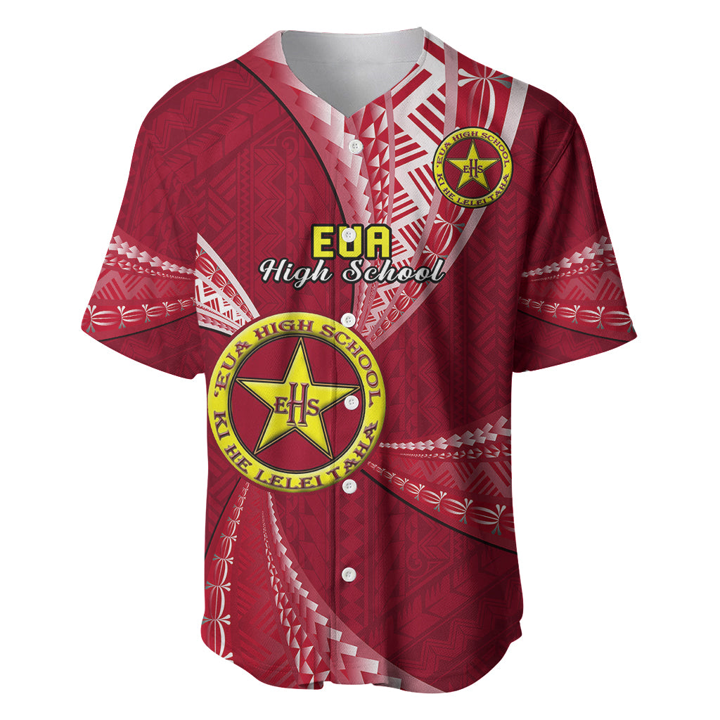 Personalised Tonga Beulah College Baseball Jersey Class Of Year Tongan Ngatu Pattern LT14 Maroon - Polynesian Pride