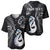 Personalised New Zealand Baseball Jersey Aotearoa Silver Fern With Manaia Maori Unique Black LT14 - Polynesian Pride