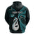 Custom New Zealand Hoodie Aotearoa Silver Fern With Manaia Maori Unique Turquoise LT14 - Polynesian Pride