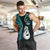 Personalised New Zealand Men Tank Top Aotearoa Silver Fern With Manaia Maori Unique Turquoise LT14 - Polynesian Pride