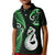 Personalised New Zealand Kid Polo Shirt Aotearoa Silver Fern With Manaia Maori Unique Green LT14 Kid Green - Polynesian Pride