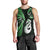 Personalised New Zealand Men Tank Top Aotearoa Silver Fern With Manaia Maori Unique Green LT14 - Polynesian Pride