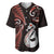 Personalised New Zealand Baseball Jersey Aotearoa Silver Fern With Manaia Maori Unique Red LT14 Red - Polynesian Pride