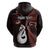 Custom New Zealand Hoodie Aotearoa Silver Fern With Manaia Maori Unique Red LT14 - Polynesian Pride