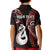 Personalised New Zealand Kid Polo Shirt Aotearoa Silver Fern With Manaia Maori Unique Red LT14 - Polynesian Pride