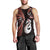 Personalised New Zealand Men Tank Top Aotearoa Silver Fern With Manaia Maori Unique Red LT14 - Polynesian Pride