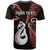 Custom New Zealand T Shirt Aotearoa Silver Fern With Manaia Maori Unique Red LT14 - Polynesian Pride