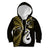 Personalised New Zealand Kid Hoodie Aotearoa Silver Fern With Manaia Maori Unique Gold LT14 Hoodie Gold - Polynesian Pride