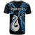 Custom New Zealand T Shirt Aotearoa Silver Fern With Manaia Maori Unique Blue LT14 - Polynesian Pride