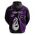 Custom New Zealand Hoodie Aotearoa Silver Fern With Manaia Maori Unique Purple LT14 - Polynesian Pride