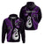 Custom New Zealand Hoodie Aotearoa Silver Fern With Manaia Maori Unique Purple LT14 - Polynesian Pride