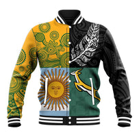 Personalised Rugby 2025 Championship Baseball Jacket Combination of Southern Hemisphere Countries - Polynesian Pride