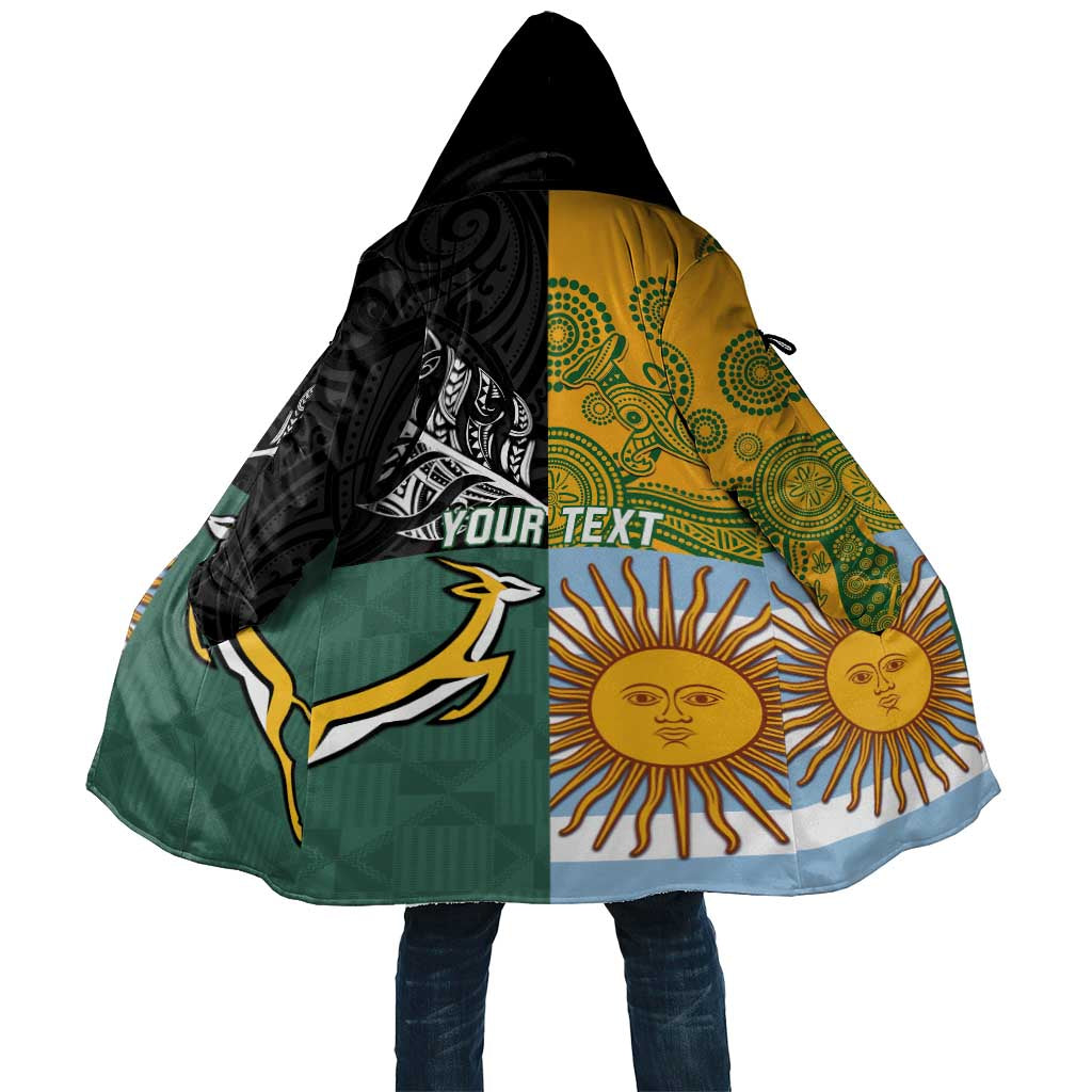 Personalised Rugby 2025 Championship Cloak Combination of Southern Hemisphere Countries - Polynesian Pride