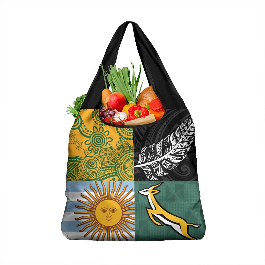 Rugby 2025 Championship Grocery Bag Combination of Southern Hemisphere Countries - Polynesian Pride