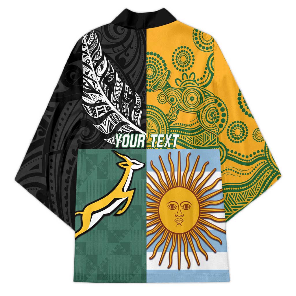 Personalised Rugby 2025 Championship Kimono Combination of Southern Hemisphere Countries - Polynesian Pride