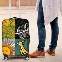 Rugby 2025 Championship Luggage Cover Combination of Southern Hemisphere Countries - Polynesian Pride