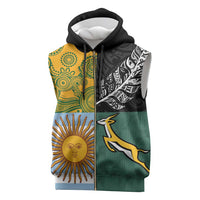 Personalised Rugby 2025 Championship Sleeveless Zip Hoodie Combination of Southern Hemisphere Countries - Polynesian Pride
