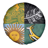 Rugby 2025 Championship Spare Tire Cover Combination of Southern Hemisphere Countries - Polynesian Pride