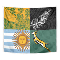 Rugby 2025 Championship Tapestry Combination of Southern Hemisphere Countries - Polynesian Pride