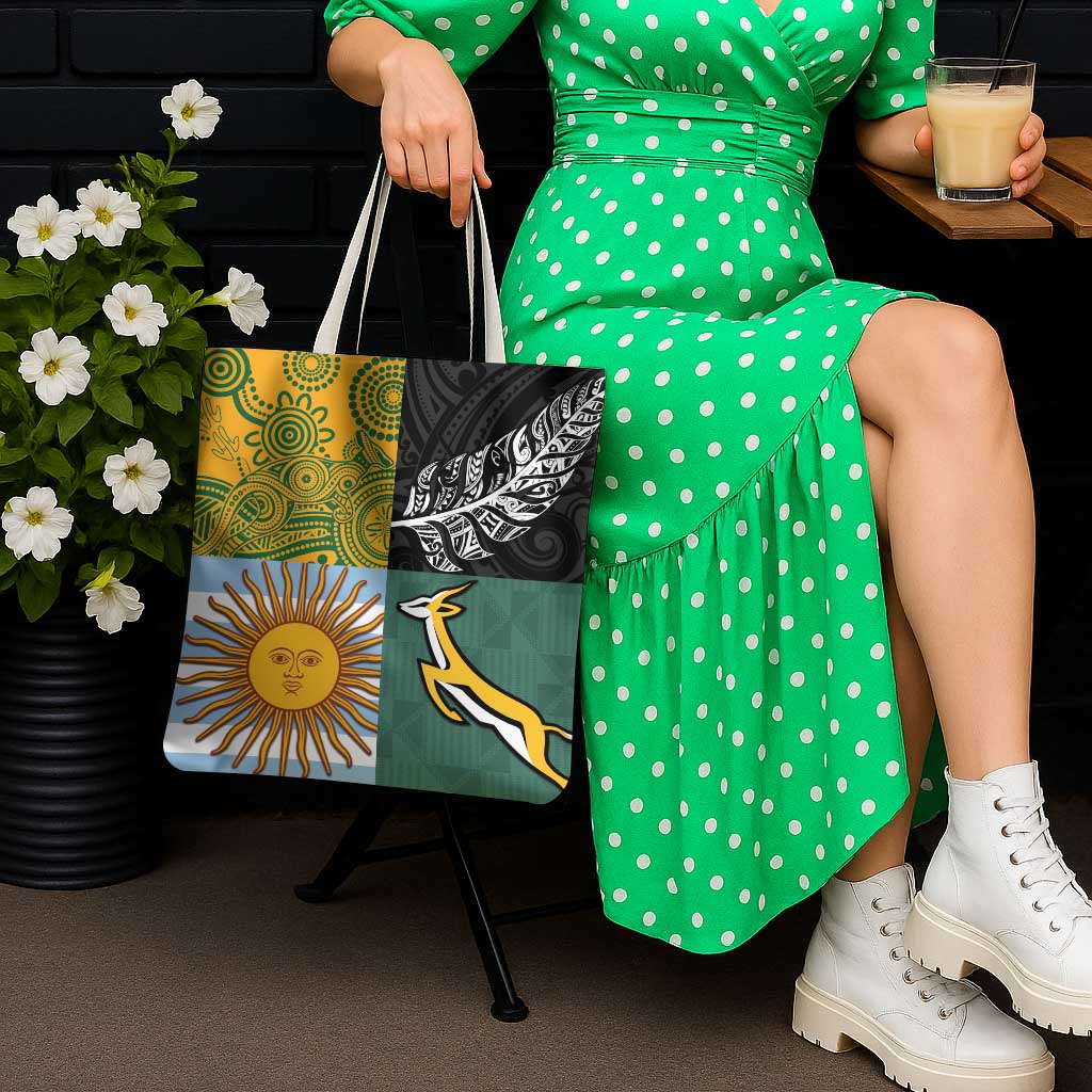 Rugby 2025 Championship Tote Bag Combination of Southern Hemisphere Countries - Polynesian Pride