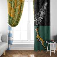 Rugby 2025 Championship Window Curtain Combination of Southern Hemisphere Countries - Polynesian Pride