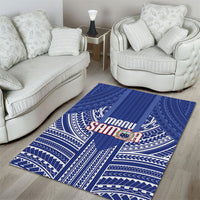 Manu Samoa Rugby 2026 Area Rug Samoan Pattern