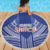 Manu Samoa Rugby 2026 Beach Blanket Samoan Pattern