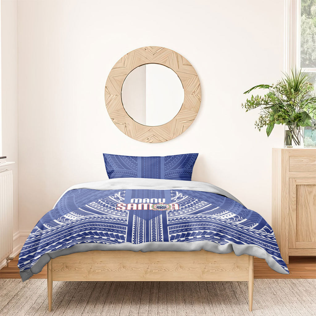 Manu Samoa Rugby 2026 Bedding Set Samoan Pattern