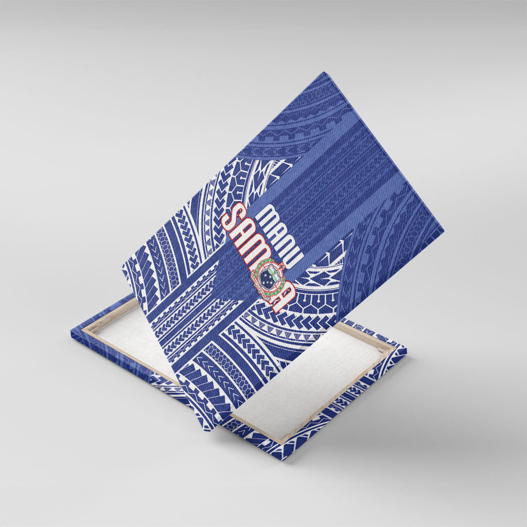 Manu Samoa Rugby 2026 Canvas Wall Art Samoan Pattern
