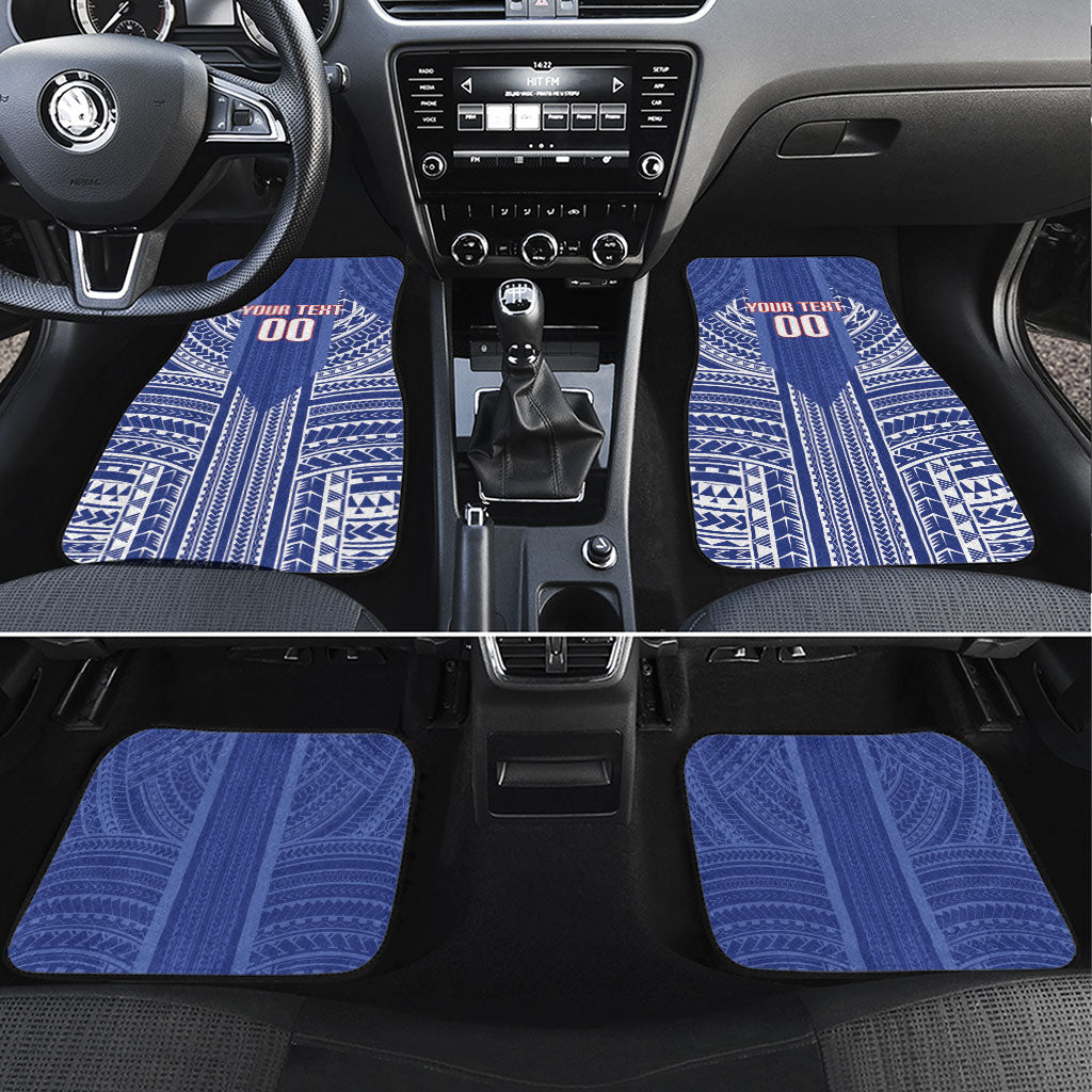 Custom Manu Samoa Rugby 2026 Car Mats Samoan Pattern