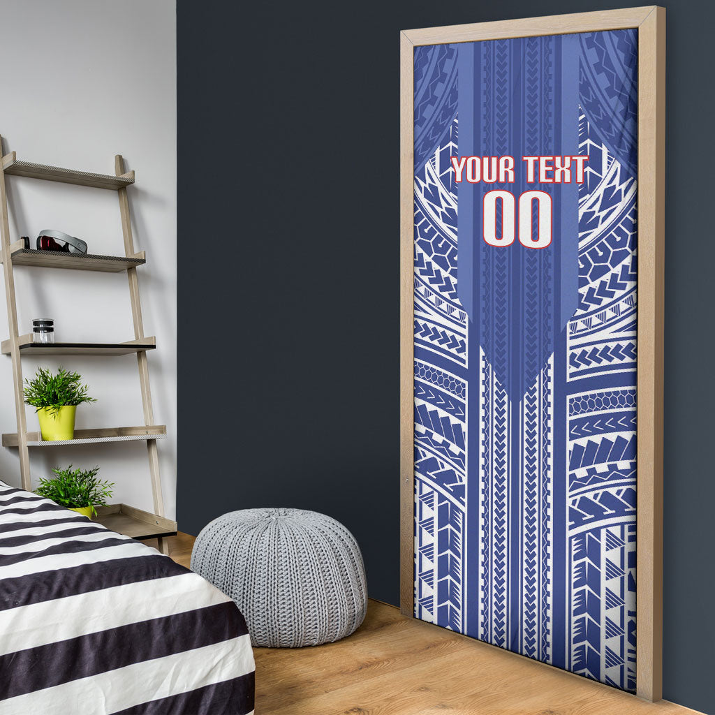 Custom Manu Samoa Rugby 2026 Door Cover Samoan Pattern