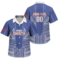 Custom Manu Samoa Rugby 2026 Family Matching Puletasi and Hawaiian Shirt Samoan Pattern